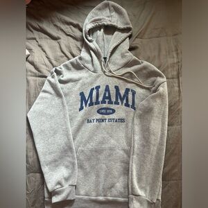 Grey Miami Shein Hoodie